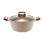 Κατσαρόλα αντικολλητική με καπάκι - 2.7L - CA005-B20-Beige - DSP - 567316