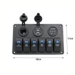 Πάνελ με 6 Αδιάβροχους Διακόπτες