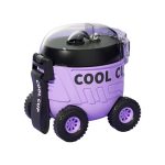 Παιδικό παγούρι πλαστικό - Αυτοκινητάκι - 600ml - 722399 - Purple