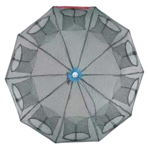 Πτυσσόμενη παγίδα ψαρέματος - Κιούρτος με 10 εισόδους - 931352