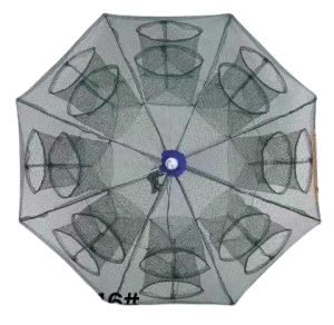 Πτυσσόμενη παγίδα ψαρέματος - Κιούρτος με 16 εισόδους - 931354