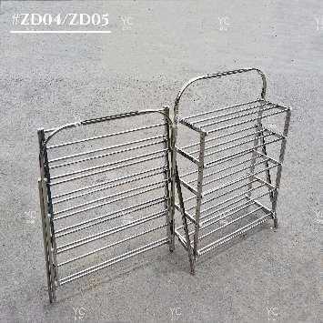 Πτυσσόμενη ραφιέρα παπουτσιών αλουμινίου 5 επιπέδων - ZD05 - 522671 - Image 2