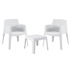 ΣΕΤ 3ΤΜΧ ΠΟΛΥΠΡΟΠΥΛΕΝΙΟΥ FB921267.01 ΤΡΑΠΕΖΑΚΙ & 2 ΠΟΛΥΘΡΟΝΕΣ-ΛΕΥΚΟ