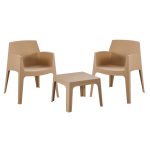 ΣΕΤ 3ΤΜΧ ΠΟΛΥΠΡΟΠΥΛΕΝΙΟΥ FB921267.03 ΤΡΑΠΕΖΑΚΙ & 2 ΠΟΛΥΘΡΟΝΕΣ-ΚΑΠΟΥΤΣΙΝΟ