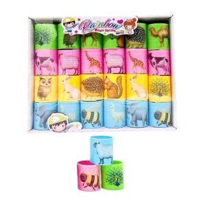 Σετ ελατήρια πολύχρωμα με ζωάκια - 24pcs - SM45-284 - 215288