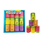 Σετ ελατήρια πολύχρωμα με σχέδια - 12pcs - B2419-48 - 502190