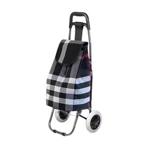 Υφασμάτινο καρότσι λαϊκής - ZZ304-7B - 981287 - Black