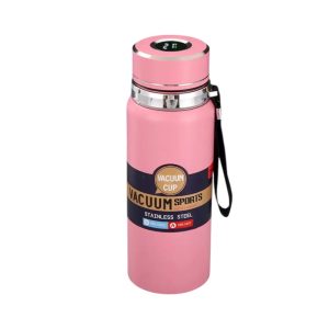 Φορητό παγούρι-θερμός με ψηφιακό θερμόμετρο - 800ml - 168441 - Pink