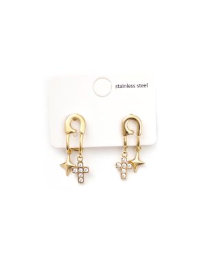 BAG TO BAG Σκουλαρίκι  JN-S197 - Χρυσό Σκουλαρίκια > Hoops - Κρίκοι Σκουλαρίκια > Αξεσουάρ | FALL- WINTER 2026