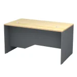 Γραφείο επαγγελματικό Venturo Megapap χρώμα ανθρακί - φυσικό οξιάς 150x80x75εκ.