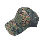 Ανδρικό καπέλο jockey στρατιωτικού τύπου - M01 - 270591 - Green/Brown