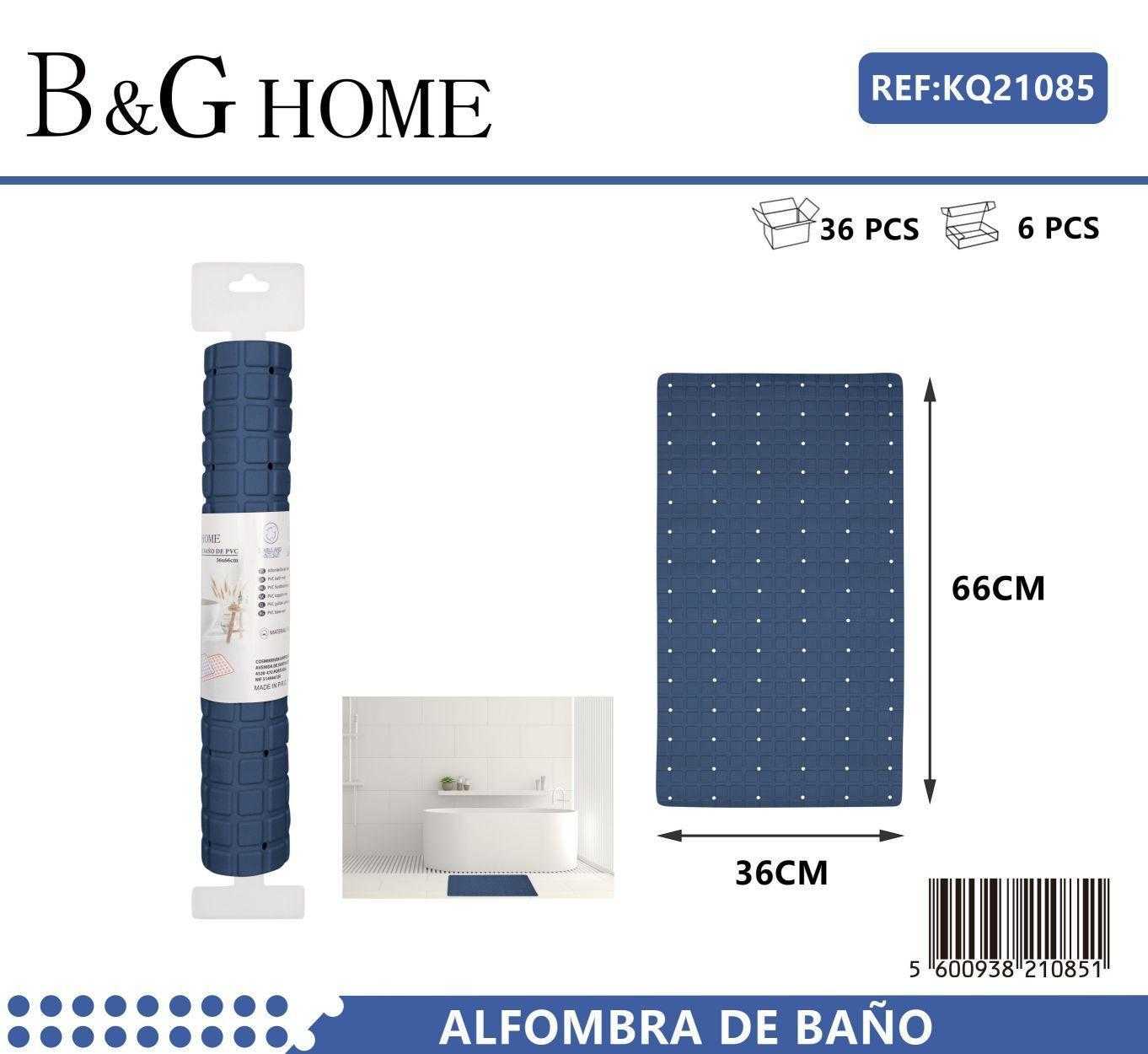 Αντιολισθητικό πατάκι μπάνιου - M0840 - 36x66cm - Blue - 21085 - Image 2