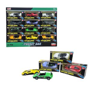 <p data-start="99" data-end="362">Το σετ περιλαμβάνει 12 μεταλλικά αυτοκινητάκια τύπου die-cast σε διάφορα χρώματα και σχέδια