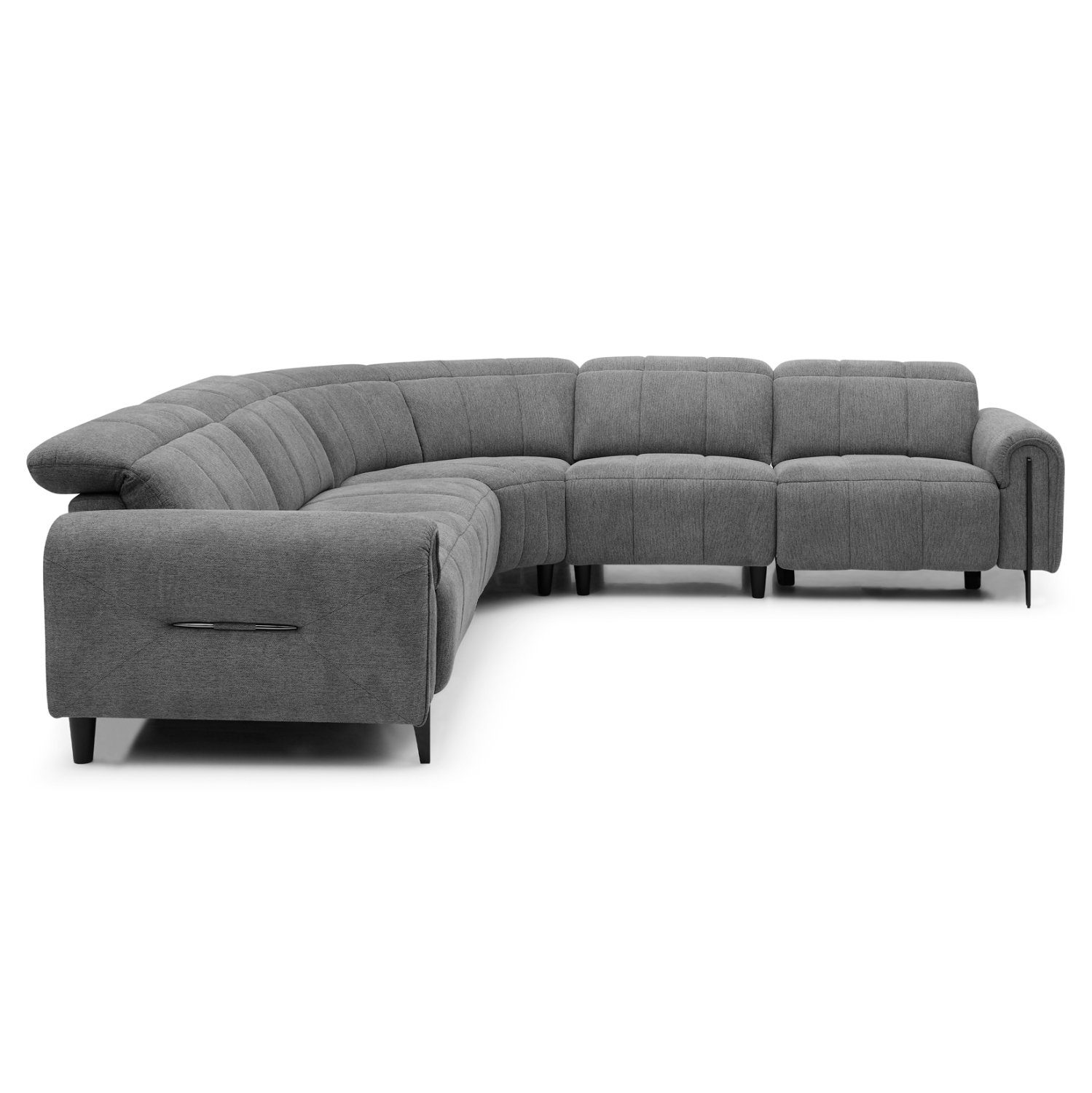 ΓΩΝΙΑΚΟΣ ΚΑΝΑΠΕΣ ΜΕ RECLINE FB93290.01 ΓΚΡΙ ΥΦΑΣΜΑ 293x293x98Υεκ. - Image 4