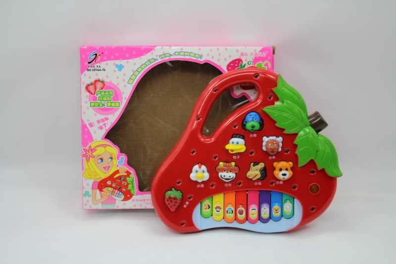 Εκπαιδευτικό πιάνο Φράουλα με ήχους ζώων - 2216A-15 - 917241 - Image 2