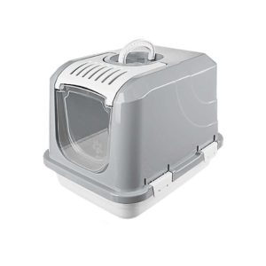 Λεκάνη γάτας κλειστή - Alice Lux - 50x37x38.5cm - 005272 - Grey