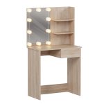 ΤΟΥΑΛΕΤΑ ΜΕ ΦΩΤΙΣΜΟ LED & ΡΑΦΙΑ FB92501.01 ΜΕΛΑΜΙΝΗ ΣΕ SONAMA 75x40x134.5Υεκ