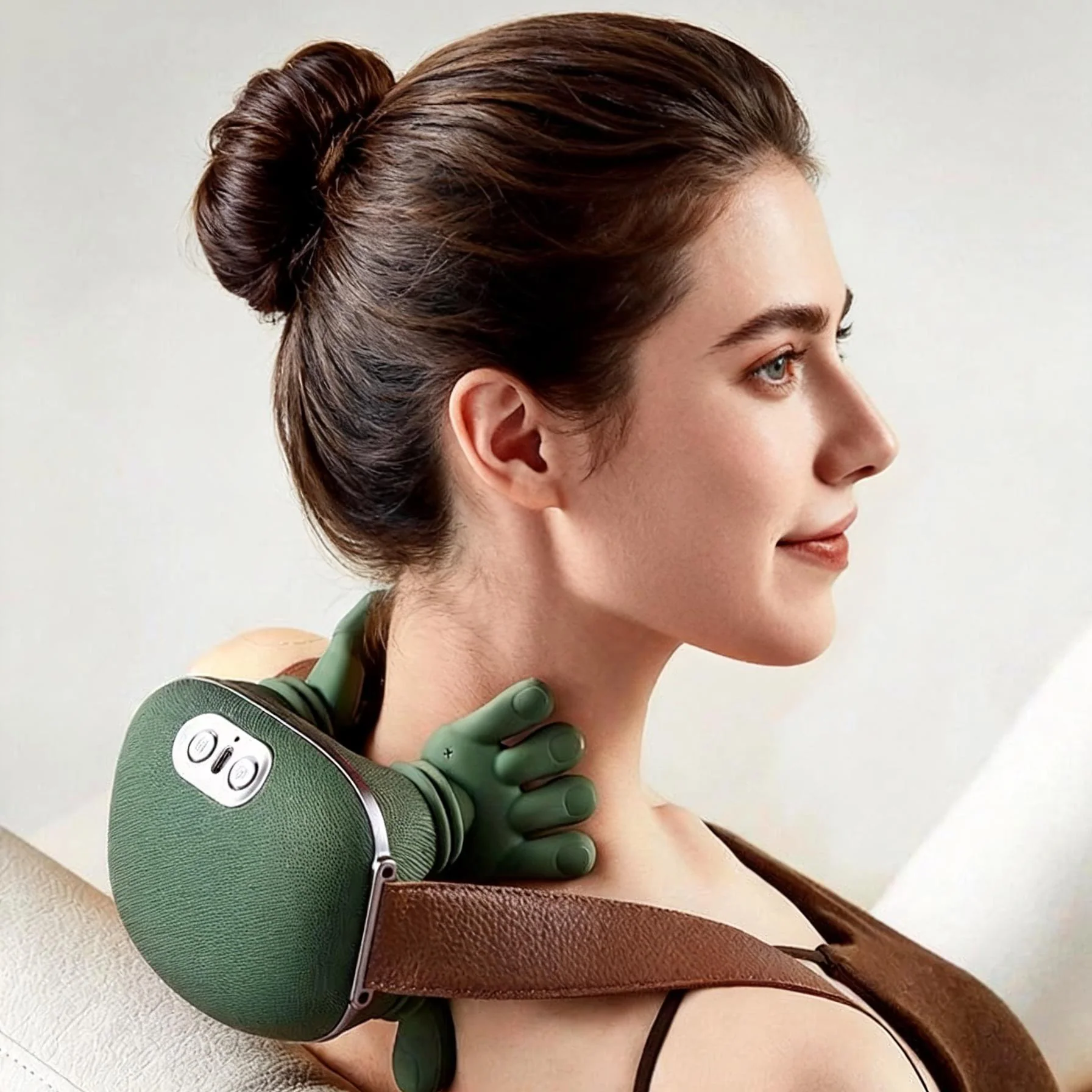 Συσκευή Μασάζ για τον Αυχένα με Λειτουργία Θέρμανσης - Αυτόματες Χούφτες - Image 3