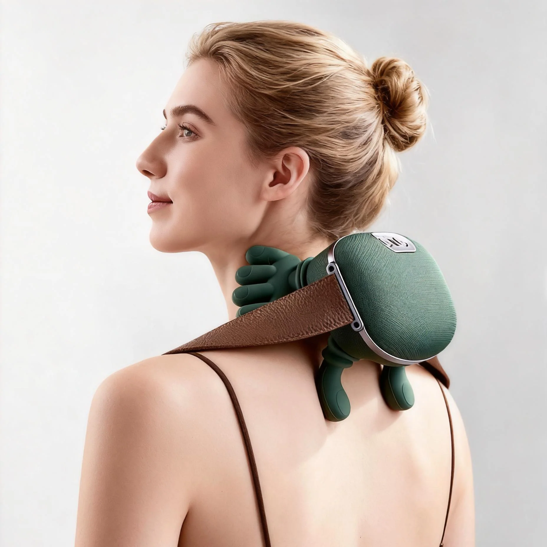 Συσκευή Μασάζ για τον Αυχένα με Λειτουργία Θέρμανσης - Αυτόματες Χούφτες - Image 7