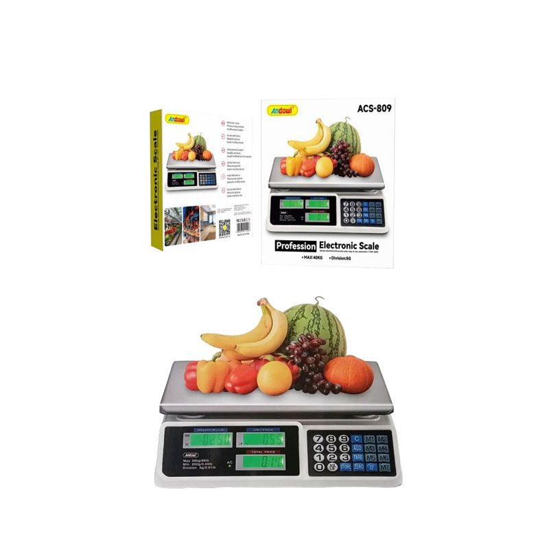 Andowl Επαγγελματική Ψηφιακή Ζυγαριά ACS-809 - Electronic Scale 075643