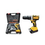 Το δραπανοκατσάβιδο λειτουργεί με μπαταρία 36 Volt. Είναι κατάλληλο τόσο για βίδωμα - ξεβίδωμα