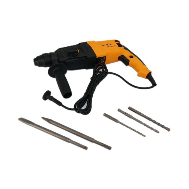 Σκαπτικό ρεύματος της εταιρείας Epica Star με ισχύ 800Watt. Διαθέτει λειτουργία κρούσης για καλέμισμα σε διάφορα δομικά υλικά
