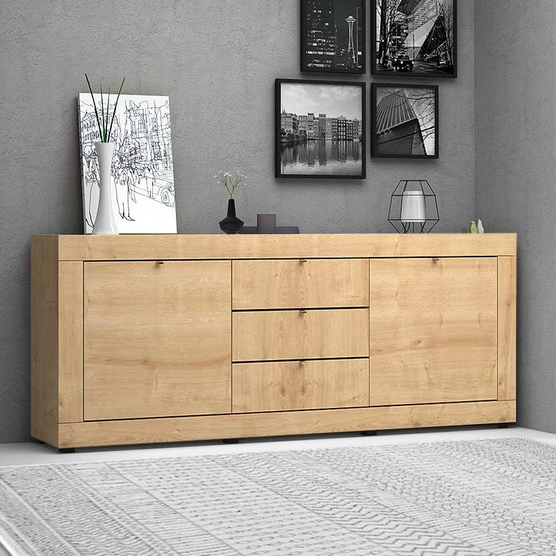 Μπουφές Ocean Megapap χρώμα φυσικό οξιάς 210x45x86εκ.