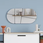 Καθρέπτης τοίχου Otis Megapap χρώμα μαύρο 80x2,2x40εκ.