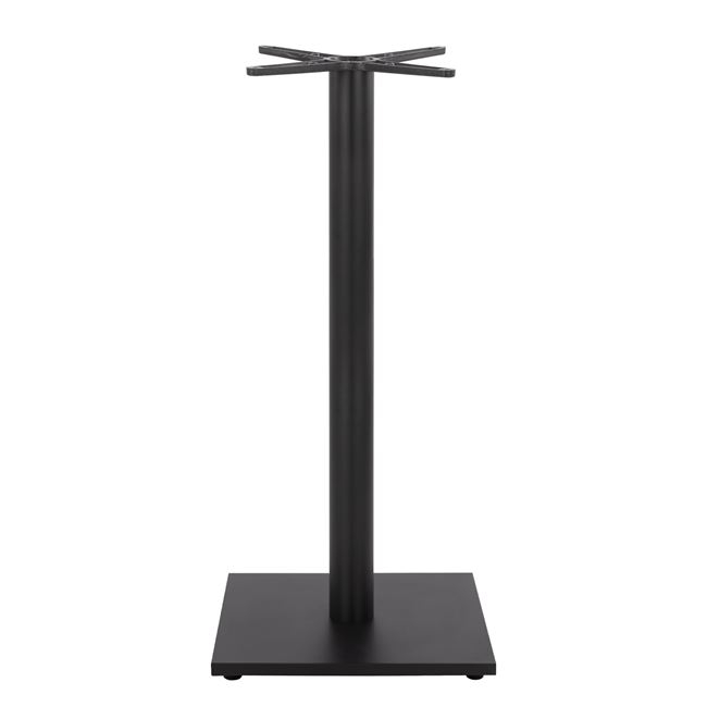 ΒΑΣΗ BAR ΜΕΤΑΛΛΙΚΗ ΜΑΥΡΗ ΜΑΤ 45Χ45Χ108εκ. ΜΕ ΡΕΓΟΥΛΑΤΟΡΟΥΣ FB9439 - Image 3