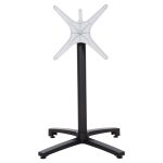 ΒΑΣΗ ΑΛΟΥΜΙΝΙΟΥ ΠΤΥΣΣΟΜΕΝΗ FB9459.01 ΜΑΥΡΟ ΜΑΤ 69Χ69Χ73Υεκ. ΜΕ ΣΤΑΥΡΟ 48Χ48εκ.