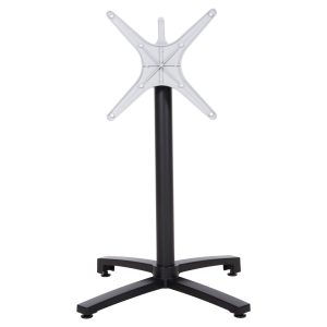 ΒΑΣΗ ΑΛΟΥΜΙΝΙΟΥ ΠΤΥΣΣΟΜΕΝΗ FB9459.01 ΜΑΥΡΟ ΜΑΤ 69Χ69Χ73Υεκ. ΜΕ ΣΤΑΥΡΟ 48Χ48εκ.