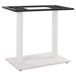 ΒΑΣΗ ΜΕΤΑΛΛΙΚΗ ΔΙΠΛΗ ΛΕΥΚΗ ΜΑΤ 80Χ40Χ72Υεκ. ΜΕ ΡΕΓΟΥΛΑΤΟΡΟΥΣ FB9435.12