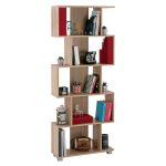 ΒΙΒΛΙΟΘΗΚΗ ΜΕΛΑΜΙΝΗΣ FB92385.02 SONAMA 70x25x177Υ εκ.