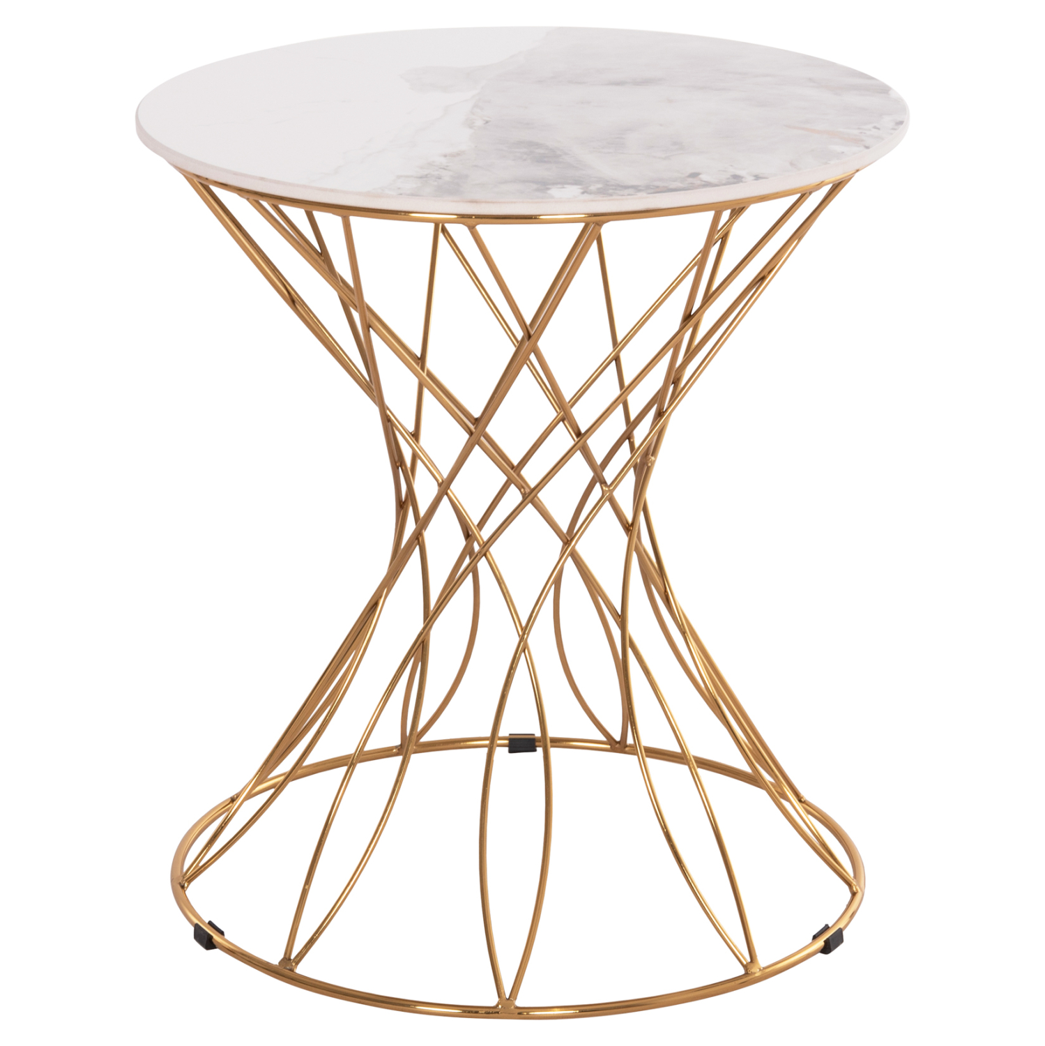 ΒΟΗΘΗΤΙΚΟ ΤΡΑΠΕΖΑΚΙ FB918037.01 ΚΕΡΑΜΙΚΟ TOP ΛΕΥΚΟ-ΜΕΤΑΛΛΟ ΧΡΥΣΟ Φ45x48