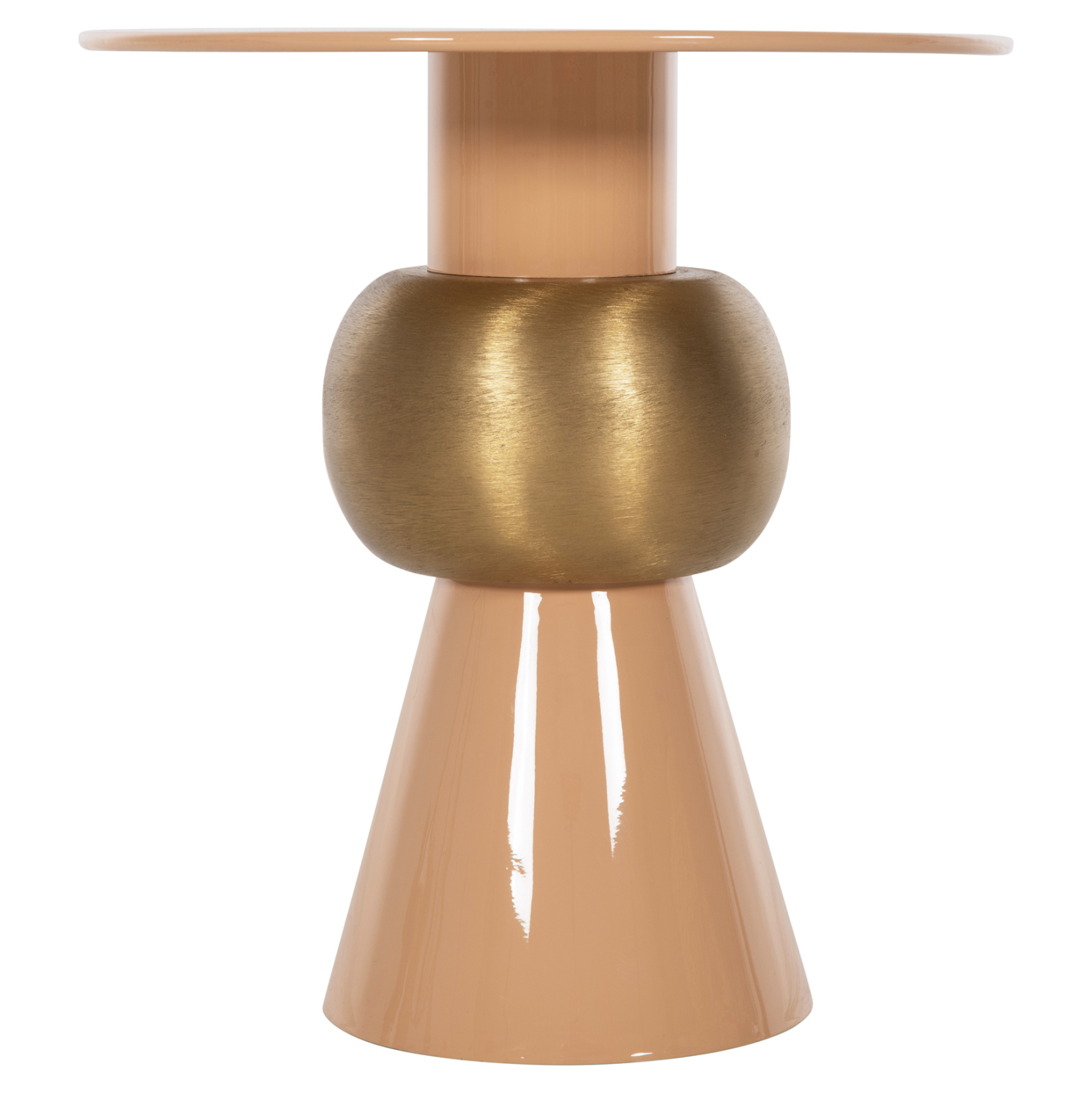 ΒΟΗΘΗΤΙΚΟ ΤΡΑΠΕΖΑΚΙ FB94235.08 ΜΕΤΑΛΛΟ ΣΕ ΣΟΜΟΝ-ΧΡΥΣΟ Φ40,5x43Υεκ - Image 4