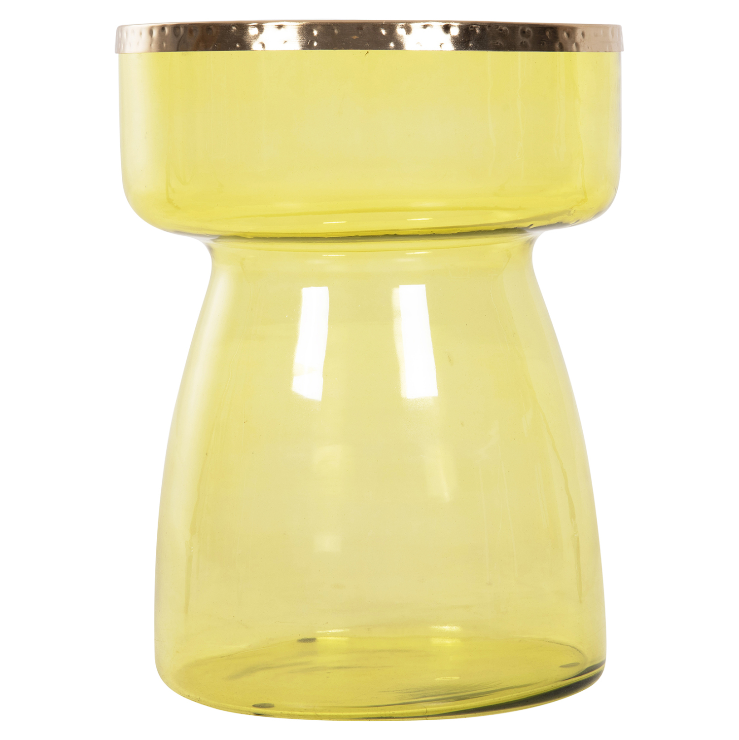 ΒΟΗΘΗΤΙΚΟ ΤΡΑΠΕΖΑΚΙ FB99731 ΓΥΑΛΙ ΠΡΑΣΙΝΩΠΟ-ΧΡΥΣΟ ΜΕΤΑΛΛΟ TOP Φ36x47Υεκ. - Image 3