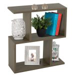 ΒΟΗΘΗΤΙΚΟ ΤΡΑΠΕΖΙ ΜΕ ΡΑΦΙΑ ΜΕΛΑΜΙΝΗ ΣΕ OLIVE GREY ΧΡΩΜΑ FB98881.12 50x17x56Υεκ.