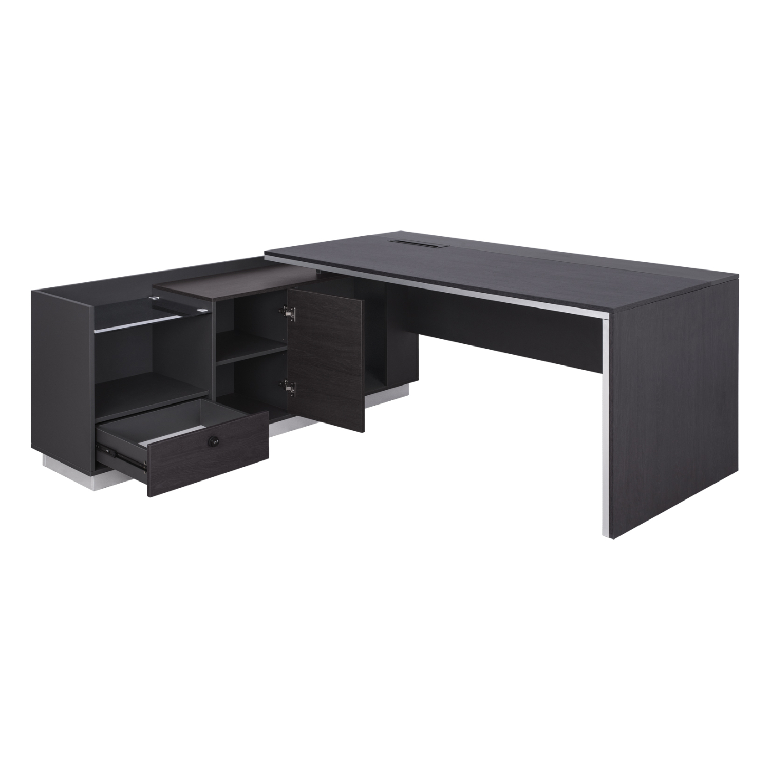 ΓΡΑΦΕΙΟ ΕΠΑΓΓΕΛΜΑΤΙΚΟ ΑΡΙΣΤΕΡΗ ΓΩΝΙΑ ROSEWOOD FB2112L 200X160X76Υ εκ. - Image 3