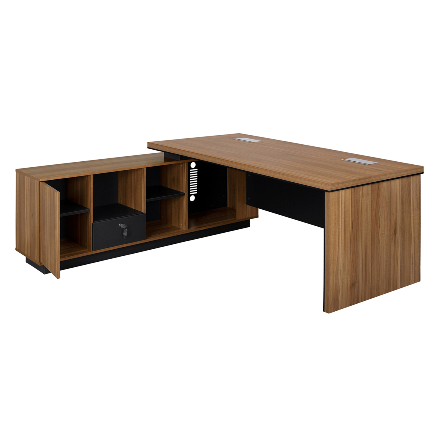 ΓΡΑΦΕΙΟ ΕΠΑΓΓΕΛΜΑΤΙΚΟ ΓΩΝΙΑ ΑΝΑΣΤΡΕΨΙΜΗ 199X180X76 FB92347 - Image 3