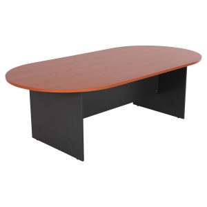 ΓΡΑΦΕΙΟ ΣΥΝΕΔΡΙΑΣΕΩΝ ΟΒΑΛ FB92134.03 ΑΝΘΡΑΚΙ ΜΕΛΑΜΙΝΗ-TOP ΚΕΡΑΣΙ 240x120x75Υεκ