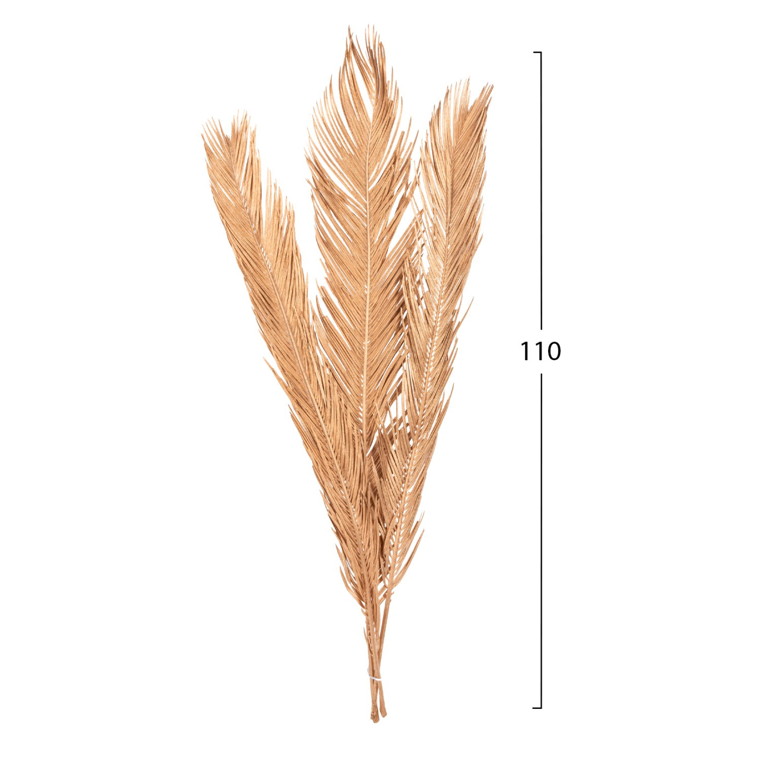 ΔΙΑΚΟΣΜΗΤΙΚΟ ΑΠΟΞΗΡΑΜΕΝΟ ΣΕΤ 3 ΦΥΛΛΩΝ ΦΟΙΝΙΚΑ FB97958 ΧΡΥΣΟ 110Υεκ. - Image 2