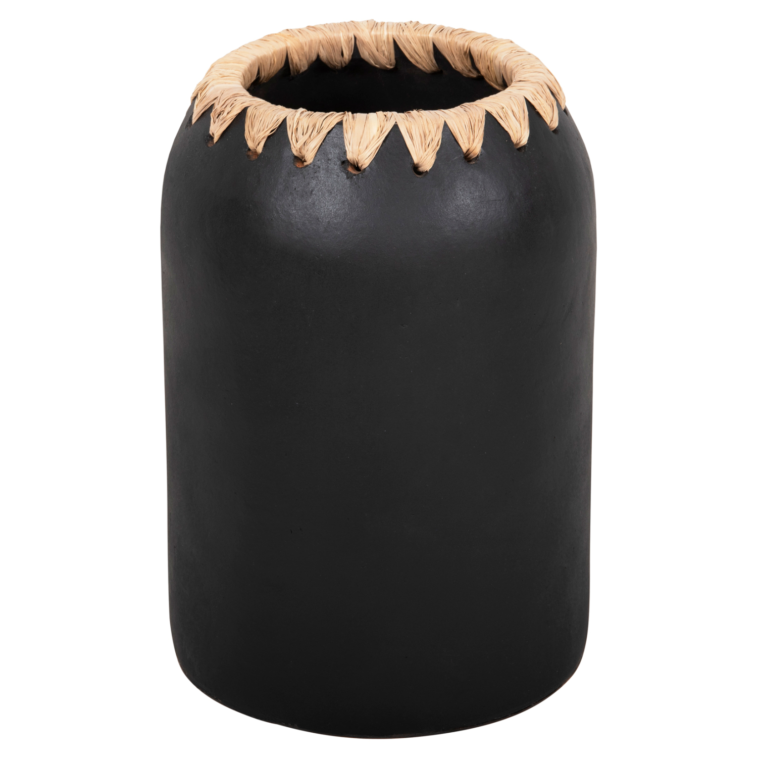 ΔΙΑΚΟΣΜΗΤΙΚΟ ΒΑΖΟ FB94376 ΤΕΡΑΚΟΤΑ ΣΕ ΜΑΥΡΟ ΜΕ ΠΛΕΞΗ ΣΤΟ ΣΤΟΜΙΟ Φ21Χ32εκ.