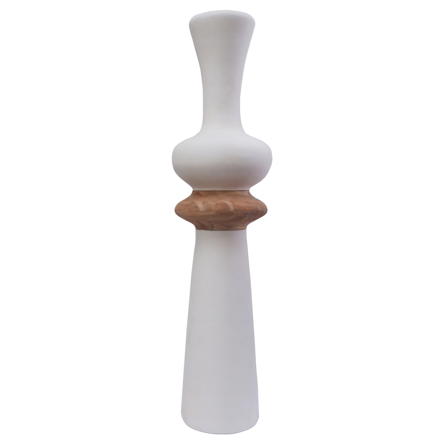 ΔΙΑΚΟΣΜΗΤΙΚΟ ΒΑΖΟ ΔΑΠΕΔΟΥ FB94660.02L FIBER CEMENT ΛΕΥΚΟ--ΞΥΛΟ ΤΕΑΚ Φ45x172Υεκ