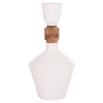 ΔΙΑΚΟΣΜΗΤΙΚΟ ΒΑΖΟ ΔΑΠΕΔΟΥ FB94661.02 FIBER CEMENT ΛΕΥΚΟ--ΞΥΛΟ ΤΕΑΚ Φ60x115Υεκ.