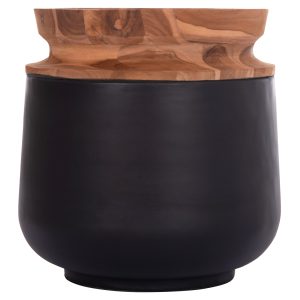 ΔΙΑΚΟΣΜΗΤΙΚΟ ΒΑΖΟ ΔΑΠΕΔΟΥ FB94662.01L FIBER CEMENT ΜΑΥΡΟ--ΞΥΛΟ ΤΕΑΚ Φ41x47Υεκ.