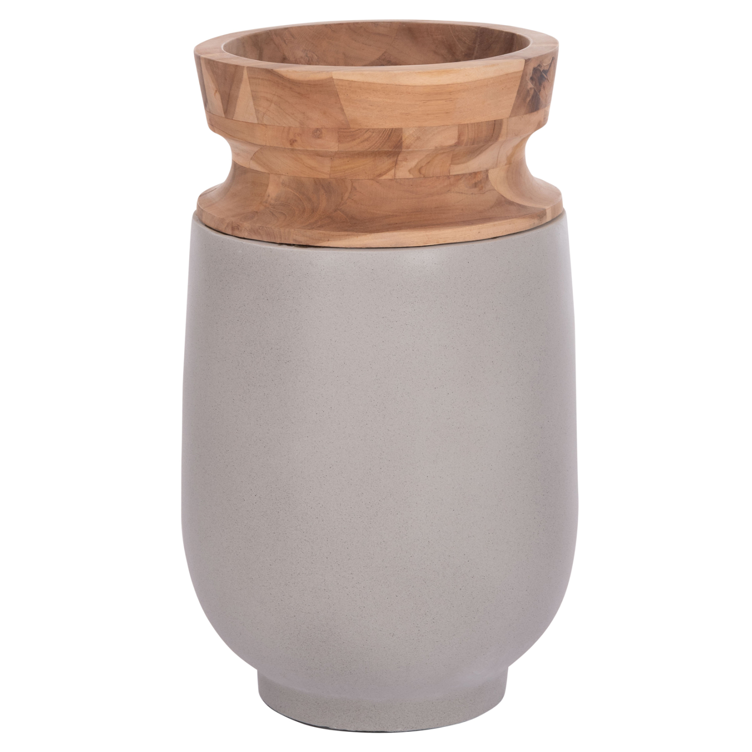 ΔΙΑΚΟΣΜΗΤΙΚΟ ΒΑΖΟ ΔΑΠΕΔΟΥ FB94662.03S FIBER CEMENT ΓΚΡΙ--ΞΥΛΟ ΤΕΑΚ Φ34x60Υεκ.