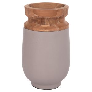 ΔΙΑΚΟΣΜΗΤΙΚΟ ΒΑΖΟ ΔΑΠΕΔΟΥ FB94662.05S FIBER CEMENT ΓΚΡΙ ΜΑΤ--ΞΥΛΟ ΤΕΑΚ Φ34x60Υεκ