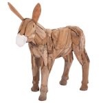 ΔΙΑΚΟΣΜΗΤΙΚΟ ΓΑΙΔΟΥΡΑΚΙ FB94387 ΑΝΑΚΥΛΩΜΕΝΟ ΞΥΛΟ ΤΕΑΚ ΣΕ ΦΥΣΙΚΟ 103x33x99