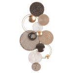 ΔΙΑΚΟΣΜΗΤΙΚΟ ΤΟΙΧΟΥ FB94215 ΜΕΤΑΛΛΟ ΣΕ ΓΗΙΝΑ ΧΡΩΜΑΤΑ 60x5x122 εκ.