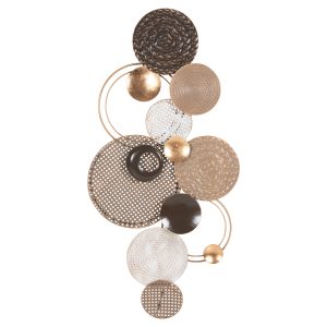 ΔΙΑΚΟΣΜΗΤΙΚΟ ΤΟΙΧΟΥ FB94215 ΜΕΤΑΛΛΟ ΣΕ ΓΗΙΝΑ ΧΡΩΜΑΤΑ 60x5x122 εκ.